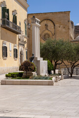 Monument to the fallen of World War I in Vittorio Veneto Square, Italy, Matera
