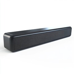 3D Soundbar Isolated and White Background