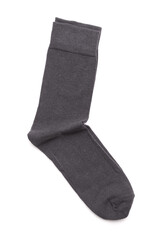 Gray socks isolated on white