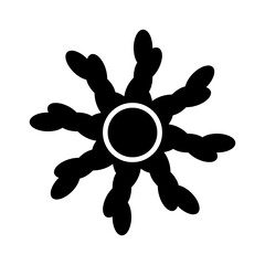 Obraz premium black flower illustration design