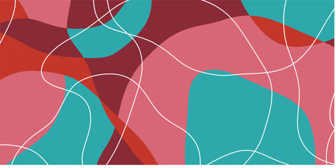 Vector background of abstract colors and lines, liquid background in random and harmonious colors