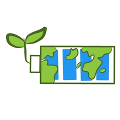 ecology concept with earth illustrations