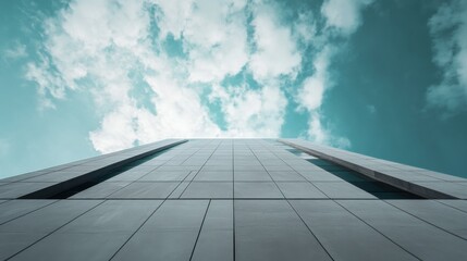 Federal Reserve building with a clouded sky in the background. Featuring fiscal responsibility and economic regulation