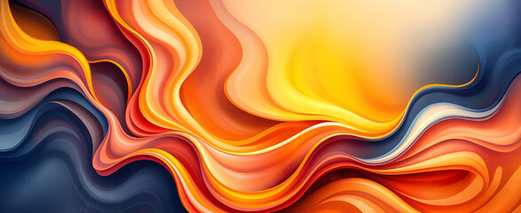 Obraz premium Abstract Curved Multi color Shape with Lighting Effect – Luxury Design on Multi color Background with Copy Space.