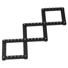 3d render  SPIKE STRIP  illustration