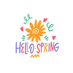 Cheerful and vibrant Hello Spring Floral Design ideal for lively Seasonal Celebrations