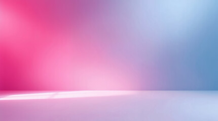 Fototapeta premium Simple pastel colored background with color gradient ranging from blue to pink and purple