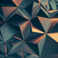 Geometric Metallic Abstract