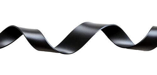 Black rubber tape isolated on white background.PNG