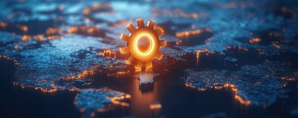 Global Network Optimization: A Cogwheel on the Illuminated World Map