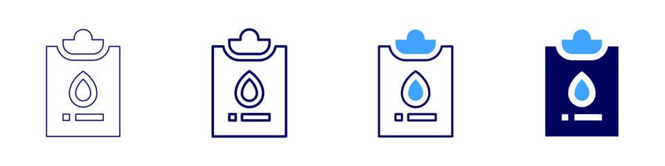 Medical consultation appointment icon in 4 different styles. Thin Line, Line, Bold Line, Duotone. Duotone style. Editable stroke