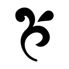 Naklejka premium Decorative icon vector. Ornaments elements illustration sign. Decorative elements symbol or logo.