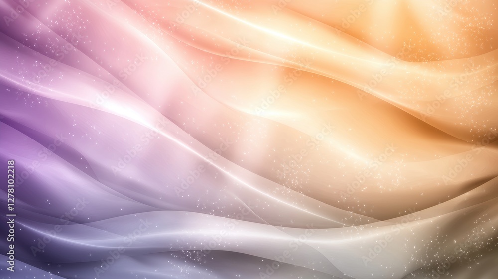 Aufkleber innovative abstract background with bold waves and soft gradients in vibrant color palette