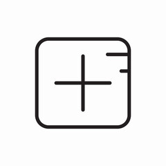plus cross add icon vector sign