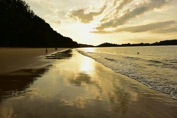 sunset at the beach