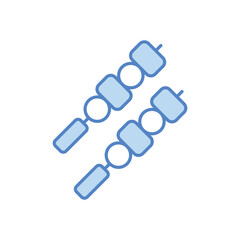 Skewer vector icon 