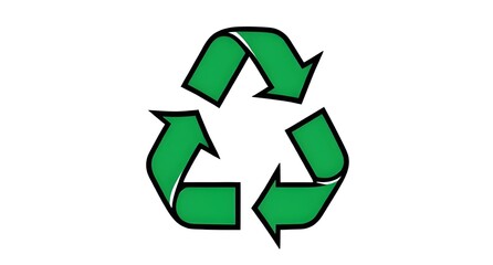 Fototapeta premium recycling sign zero waste, reuse concept