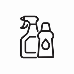 cleaning products icon vector sign
