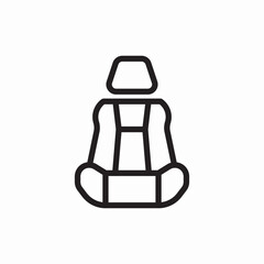 car seat comfort icon vector sign