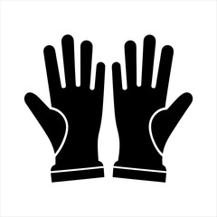 gloves vector silhouette design