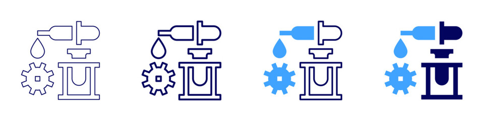 Medical insurance claims icon in 4 different styles. Thin Line, Line, Bold Line, Duotone. Duotone style. Editable stroke