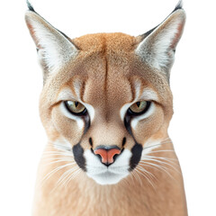 Obraz premium Intense Gaze of a Majestic Caracal with Striking Features