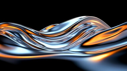 Hyper-realistic 3D render of liquid silver with chrome wavy patterns. Perfect for wallpapers, designs, and creative projects. Cinematic, sharp, and award-winning.