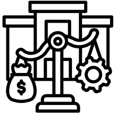 Financial Leverage Icon