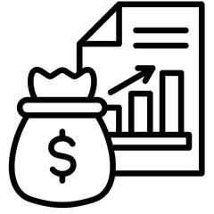 Obraz premium Revenue Growth Icon