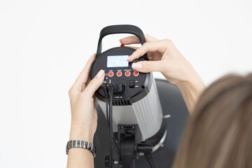 hand holding a digital camera