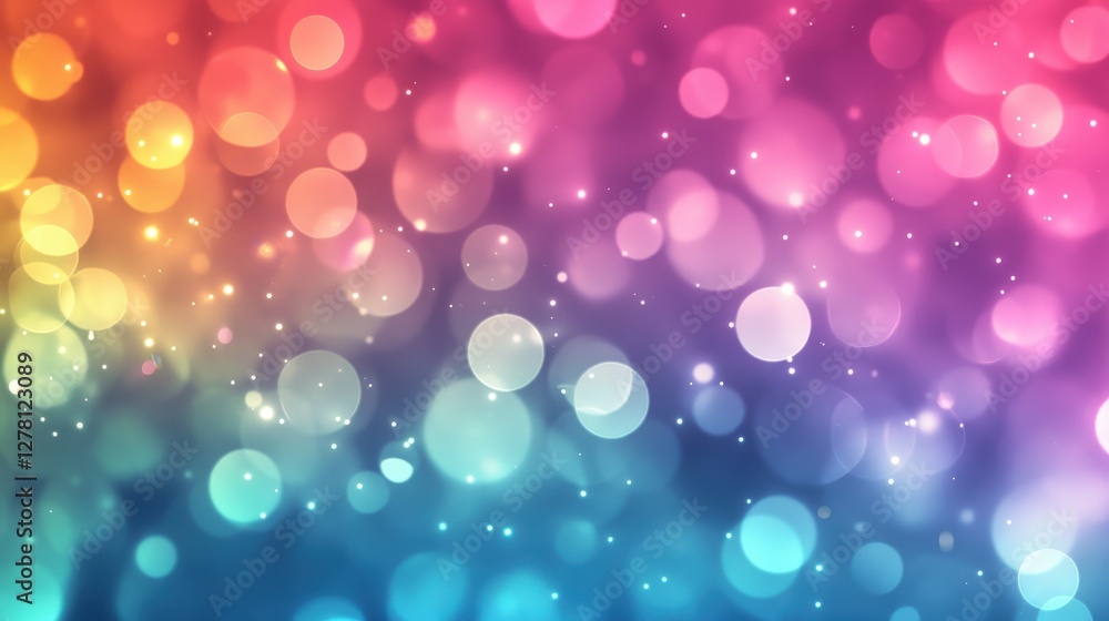 Poster abstract colorful bokeh background image