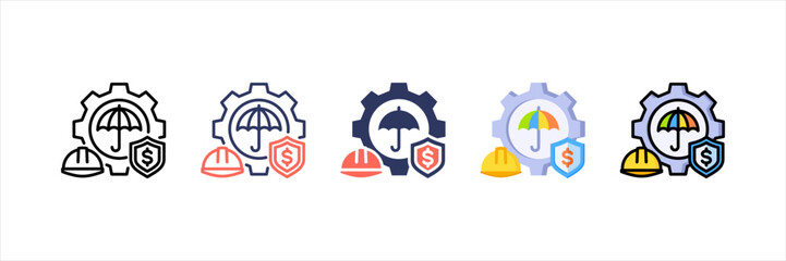Insurance Multistyle Icon Set © Dewi Sari