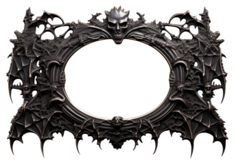 PNG Gothic mirror photo white background.