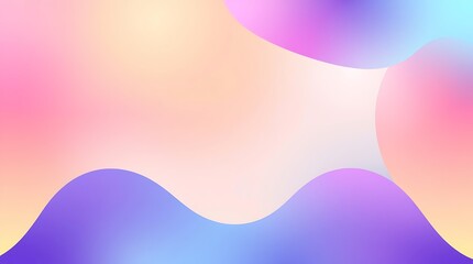 Soft Pastel Gradient with Organic Shapes - Modern Abstract Background Design.