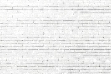 Fototapeta premium White brick wall texture background.