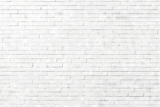 Fototapeta White brick wall texture background.