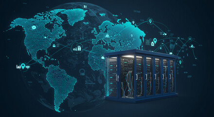 Interconnected World – 3D Visualization of Global Data Flow
