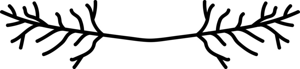 Isolated Olive Branch Illustration for Frames