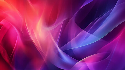 Obraz premium Abstract flowing ribbons of vibrant colors create elegant art