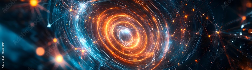 Poster captivating and display of a swirling cosmic vortex brimming with radiant energy luminous power and 