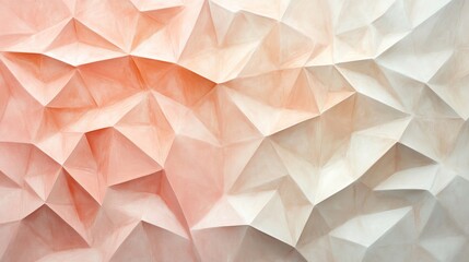 Fototapeta premium Geometric Paper Texture Demonstrates Color and Form through Triangles