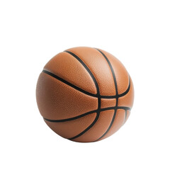 Fototapeta premium realistic basketball with textured surface and black lines, perfect for sports and fitness themes