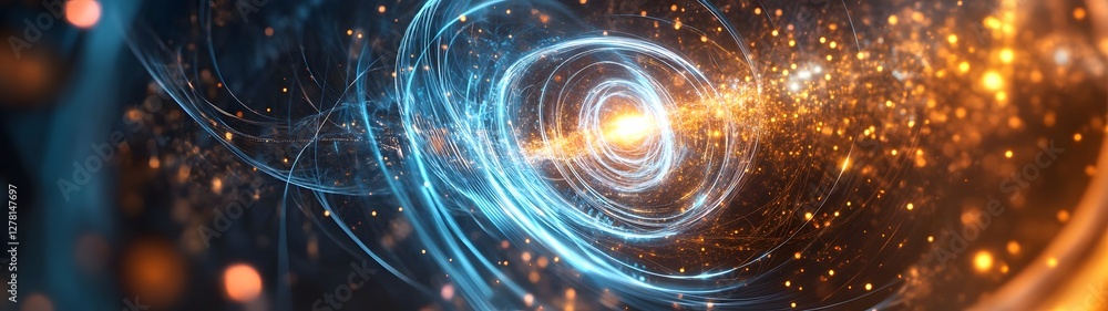 Fototapete captivating cosmic explosion of light energy and interstellar brilliance mesmerizing digital artwork