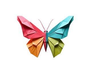 Colorful Origami Butterfly