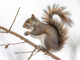 Obraz premium squirrel isolated white background