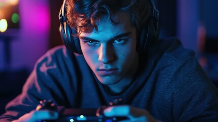 we see a guy doing a gamer challenge, playing orednador, real photo