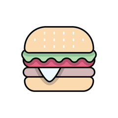 Burger vector icon