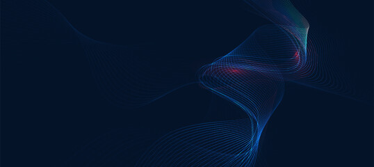 Technology digital flow background, modern tech banner, corporate business concept, hi-tech abstract background  for presentation business or tech event poster EPS 10