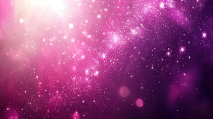 Pink Purple Galaxy Sparkling Festive Background