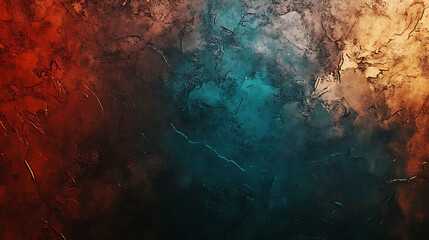 Abstract textured background showing gradient colors of red blue and gold